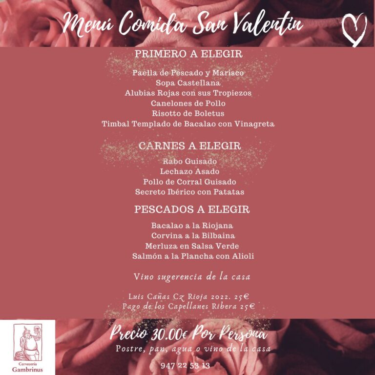 Menu Comida publicacion